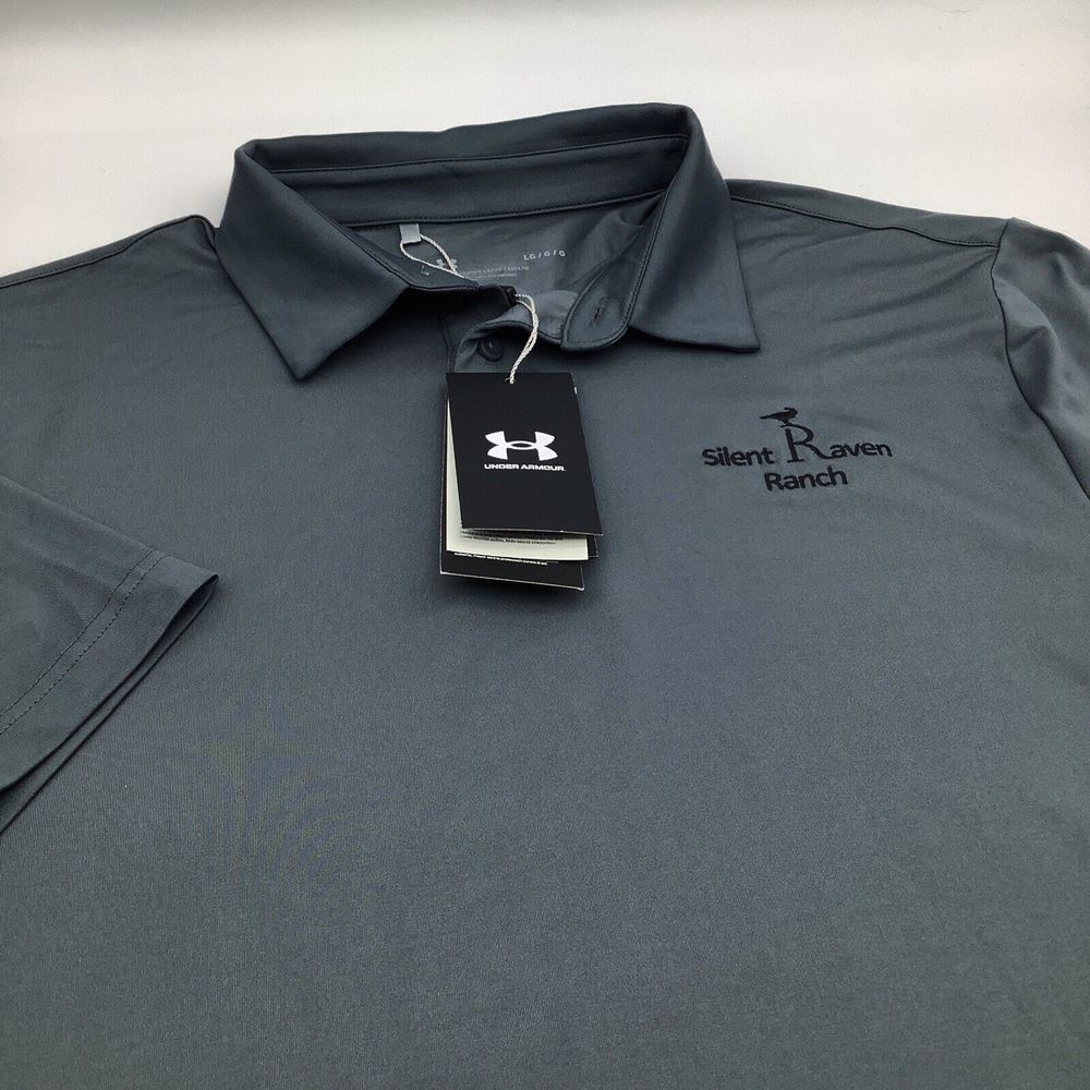 Under Armour‎ Mens Short Sleeve Loose Fit Golf Polo Grey Size Large NWT